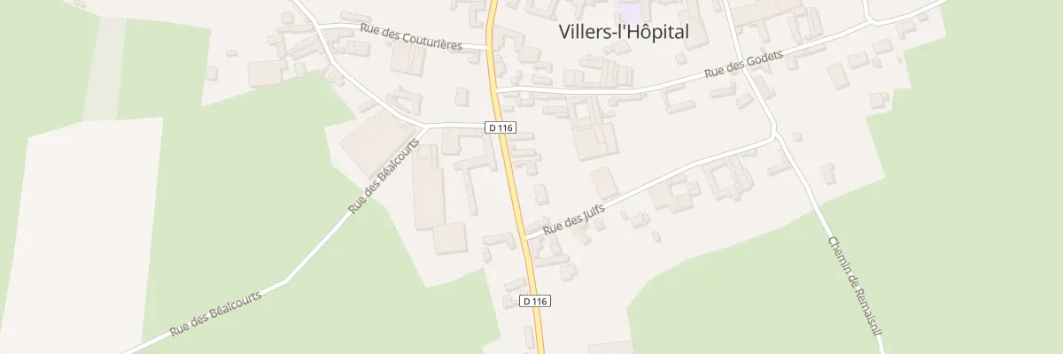 Plan du 8 Rue de Frohem à Villers-l’Hôpital