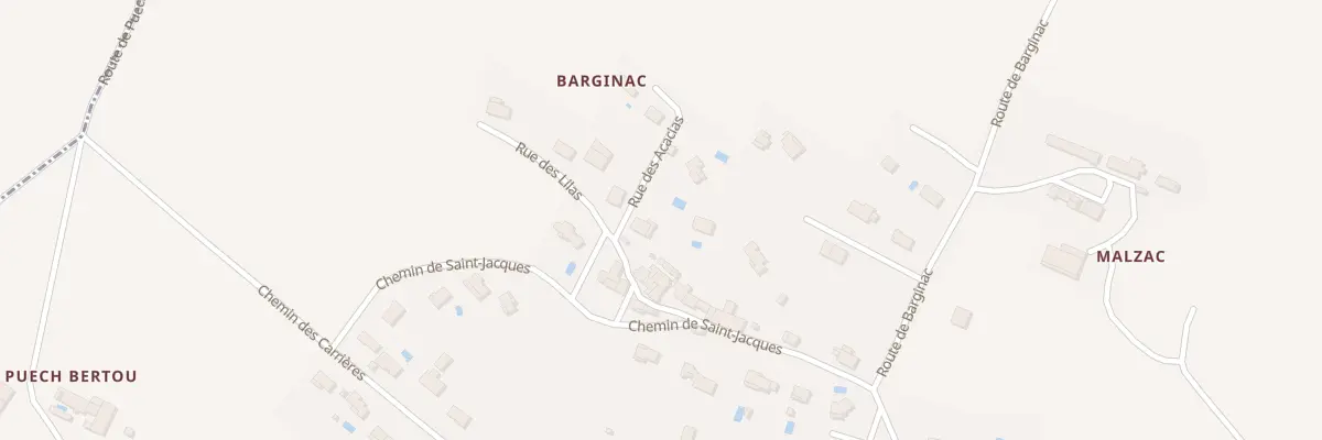Plan du 18B Barginac à Navès