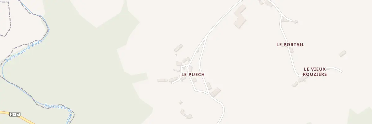 Plan du 5055 Le Puech à Rouziers