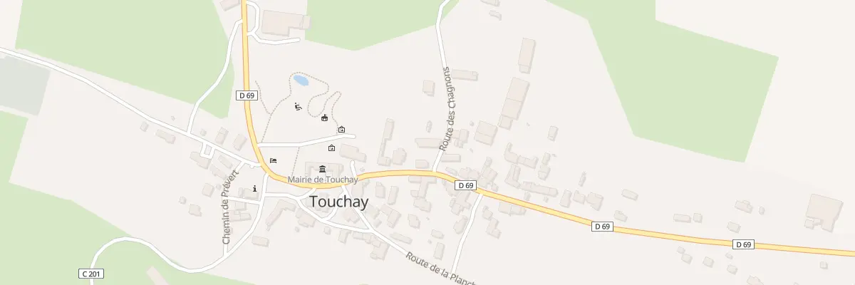 Plan du 1 Rte des Chagnons à Touchay