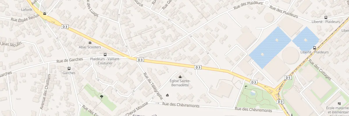 Plan du 293 Rue Paul Vaillant-Couturier à Nanterre