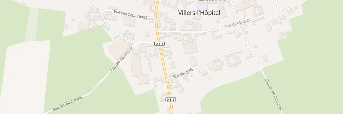 Plan du 10 Rue de Frohem à Villers-l’Hôpital