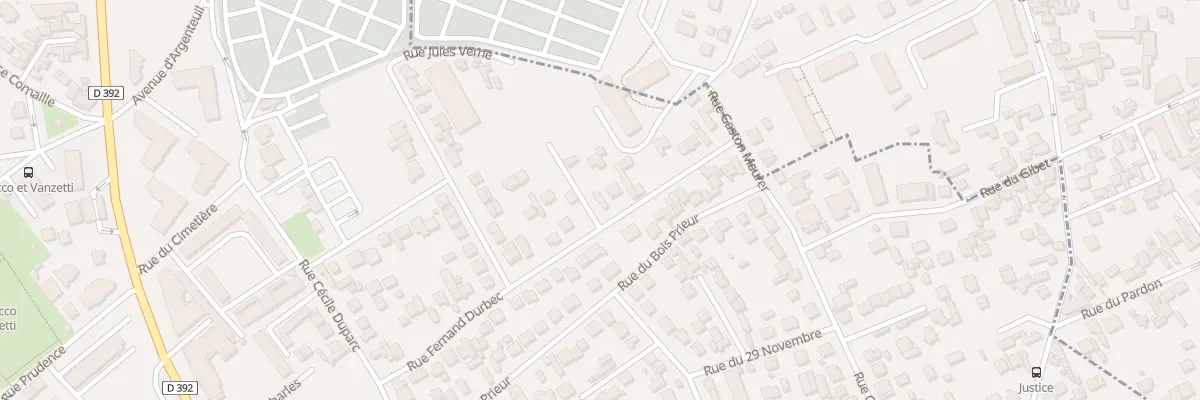 Plan du 24 Rue Fernand Durbec à Bezons