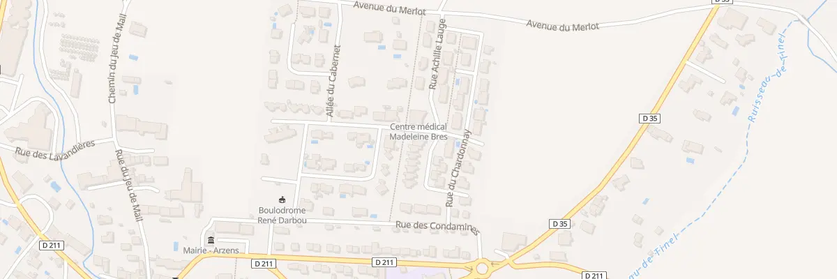 Plan du 13 Rue Achille Lauge à Arzens