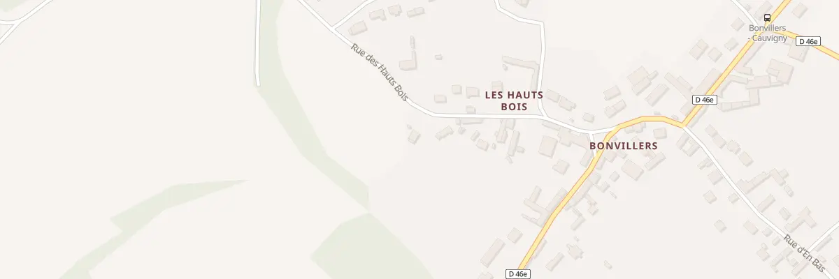 Plan du 9 Rue des Hauts Bois à Cauvigny