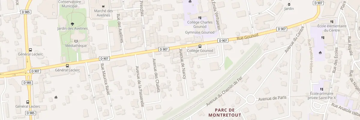 Plan du 2B Av de Nancy à Saint-Cloud