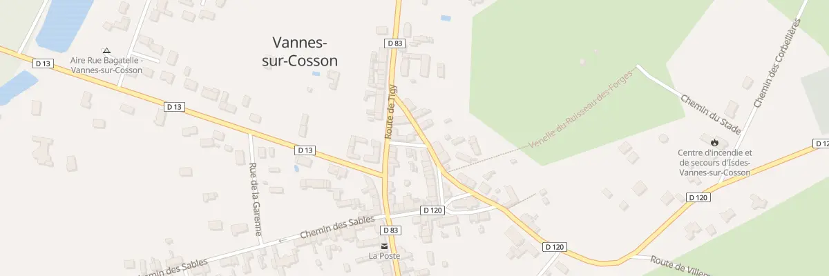 Plan du 17 Rue de la Croix Ste Madeleine à Vannes-sur-Cosson