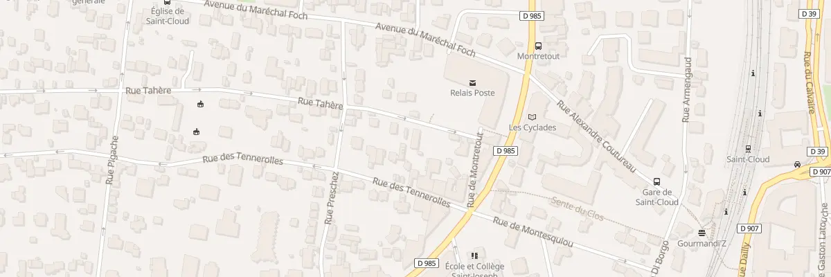 Plan du 7 Rue Tahere à Saint-Cloud