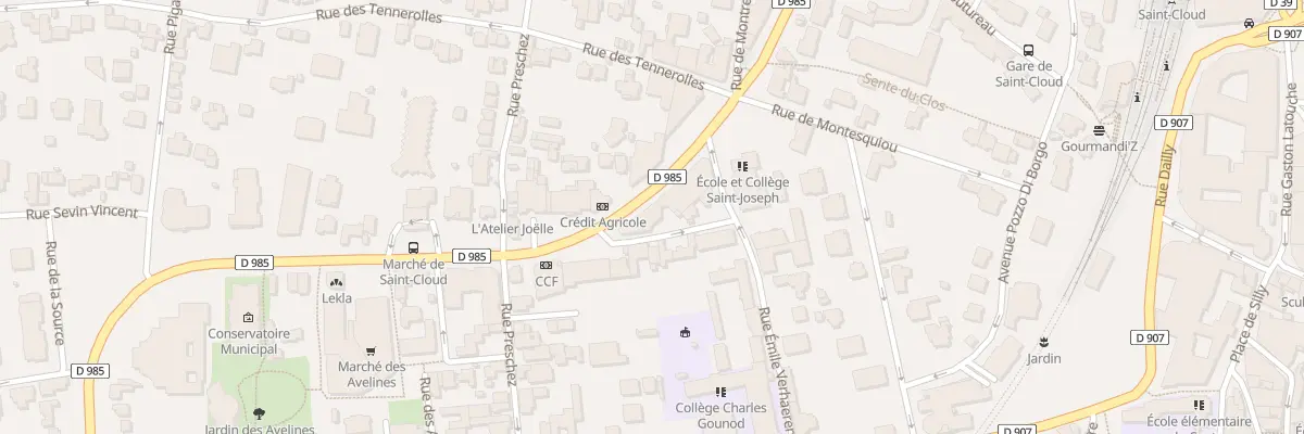 Plan du 60 Bd de la République à Saint-Cloud