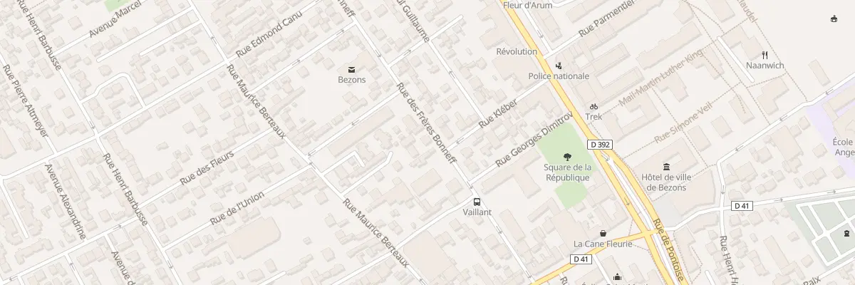 Plan du 27 Rue des Frères Bonneff à Bezons