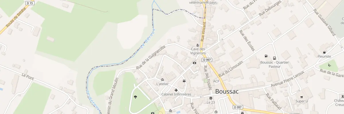 Plan du 10 Rue de la Marmouze à Boussac