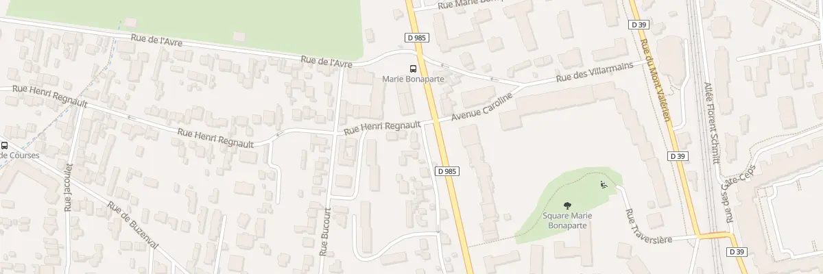 Plan du 1 Rue Henri Regnault à Saint-Cloud