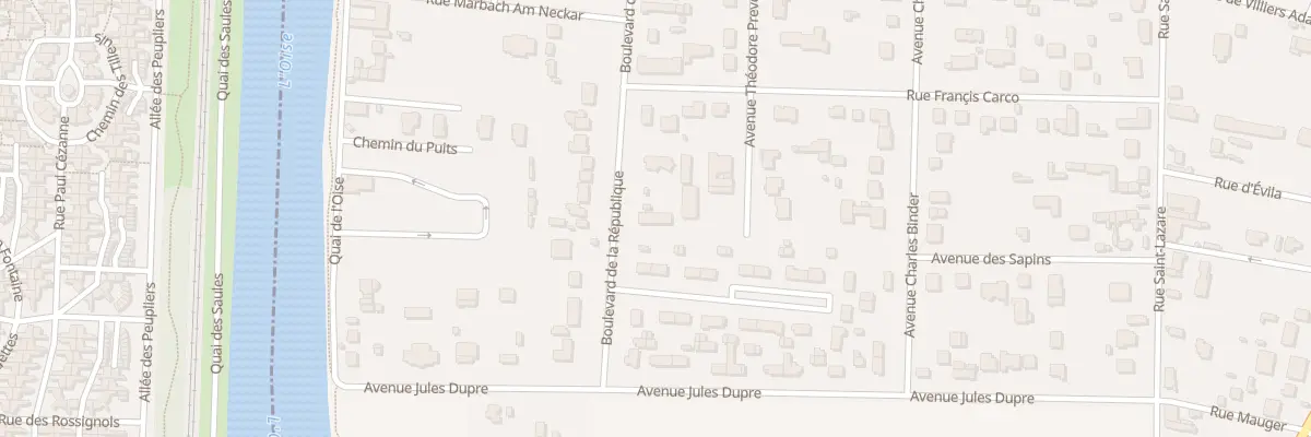 Plan du 19 Bd de la Republique à L’Isle-Adam