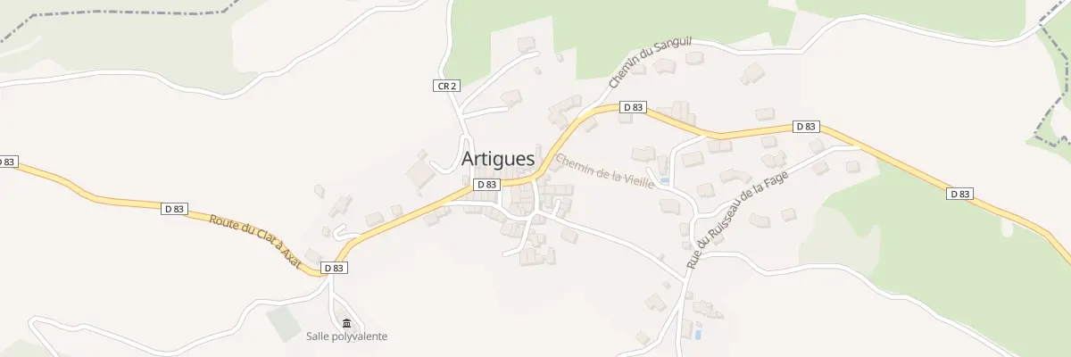 Plan du 8 Le Village à Artigues