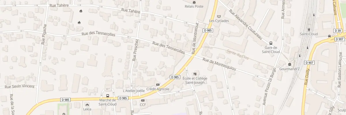 Plan du 5 Rue des Tennerolles à Saint-Cloud