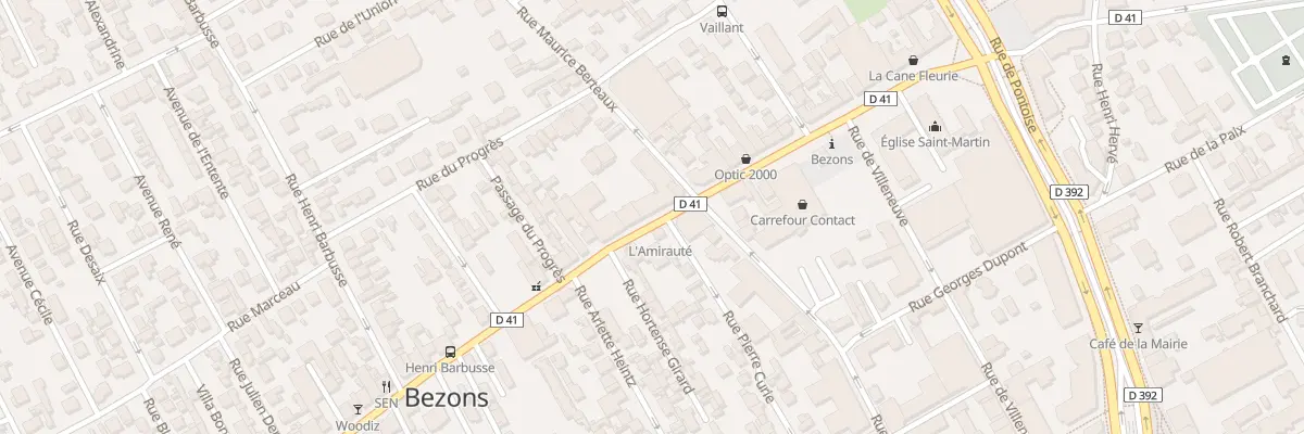 Plan du 86 Rue Edouard Vaillant à Bezons
