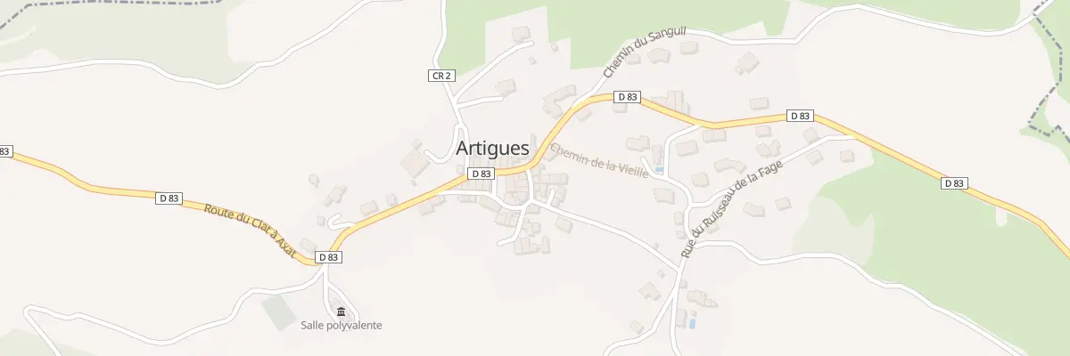 Plan du 55 Le Village à Artigues