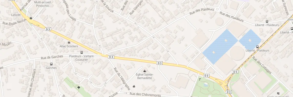 Plan du 28 Rue des Plaideurs à Nanterre