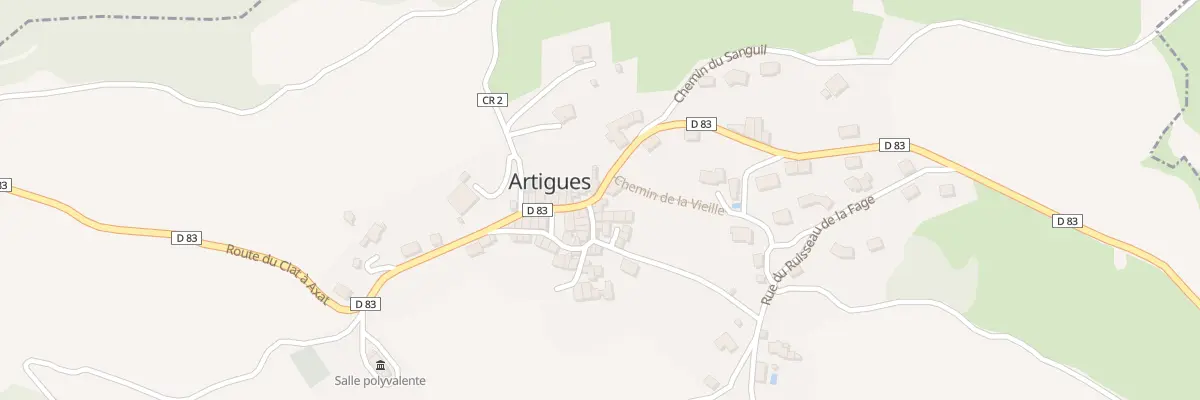 Plan du 54 Le Village à Artigues