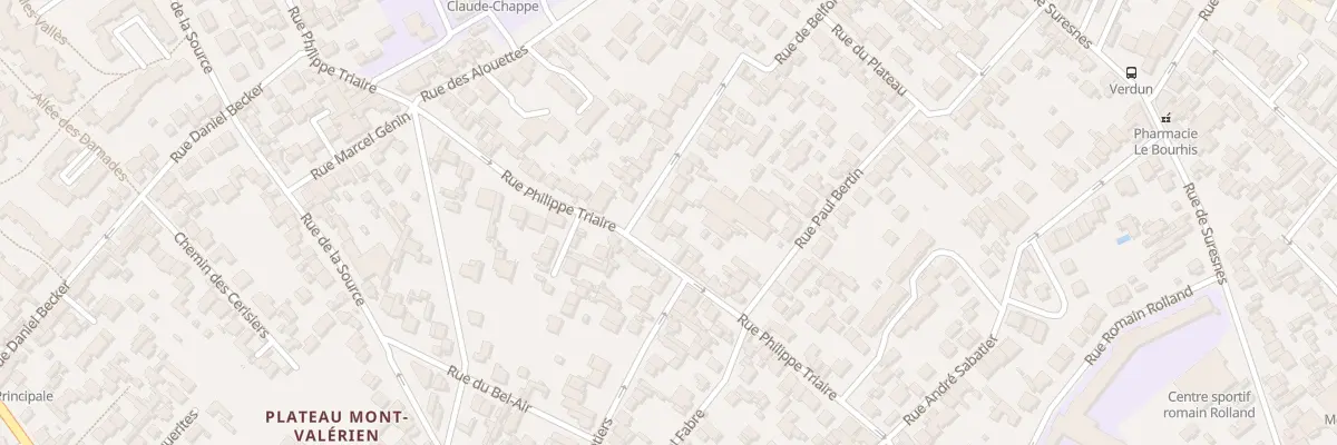Plan du 191 Rue Philippe Triaire à Nanterre