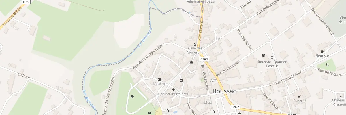 Plan du 8 Rue de la Marmouze à Boussac