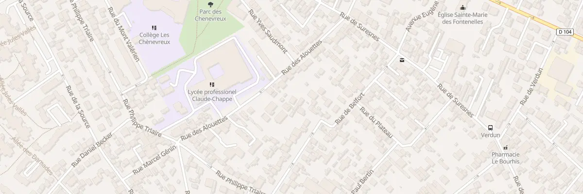 Plan du 49 Rue des Alouettes à Nanterre