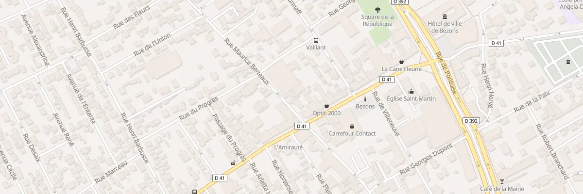 Plan du 62 Rue Maurice Berteaux à Bezons