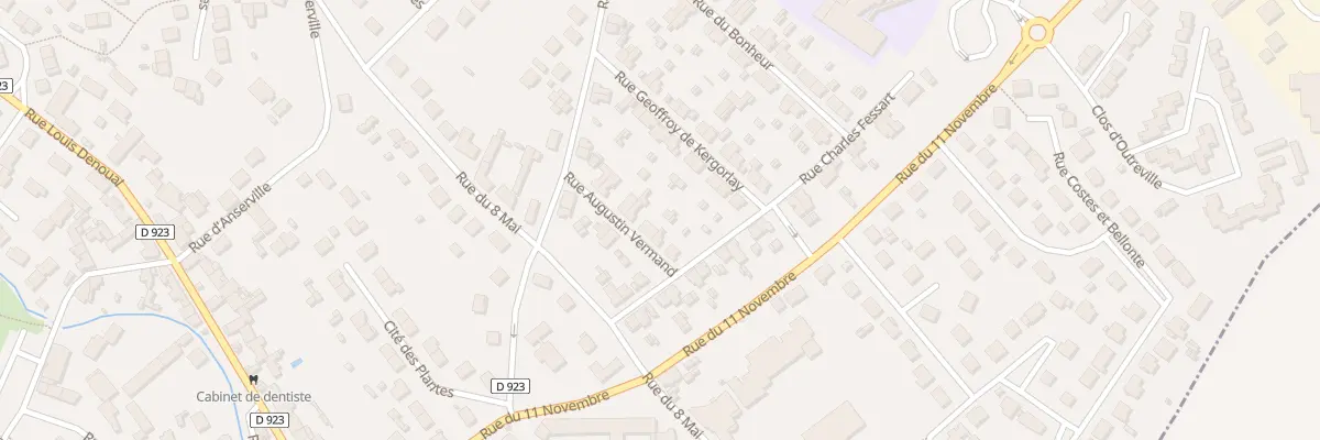 Plan du 9 Rue Augustin Vermand à Bornel