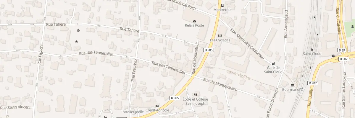 Plan du 4 Rue des Tennerolles à Saint-Cloud