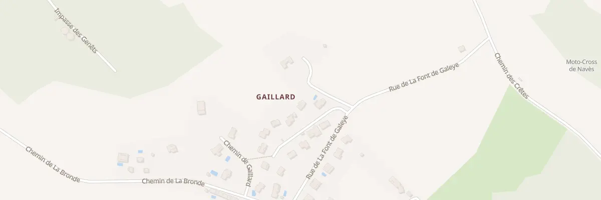 Plan du 4 Lot de Gaillard à Navès