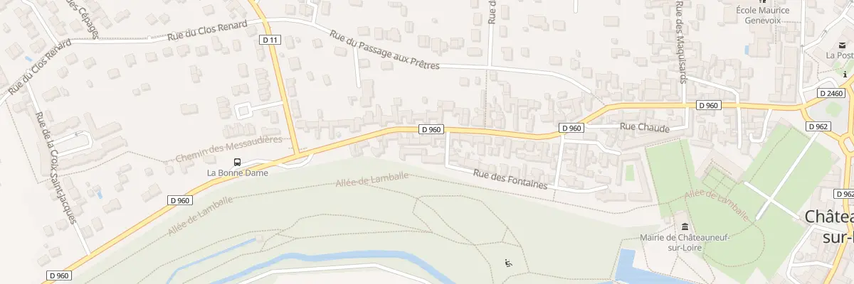 Plan du 77 Rue Bonne Dame à Châteauneuf-sur-Loire