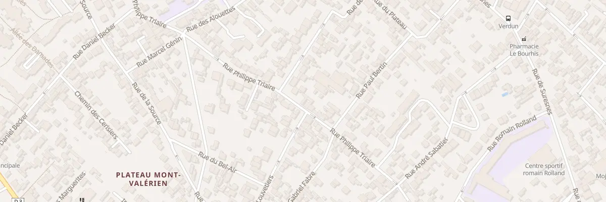 Plan du 195 Rue Philippe Triaire à Nanterre