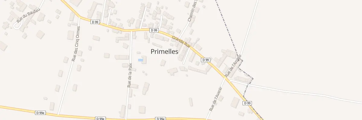 Plan du 7 Rue des Cours Basses à Primelles