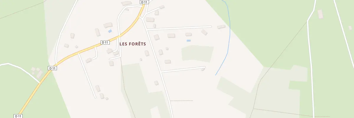 Plan du 44 Les Forêts à Saint-Silvain-Bas-le-Roc