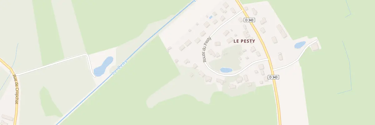 Plan du 18 Rte du Pesty à Ingrannes