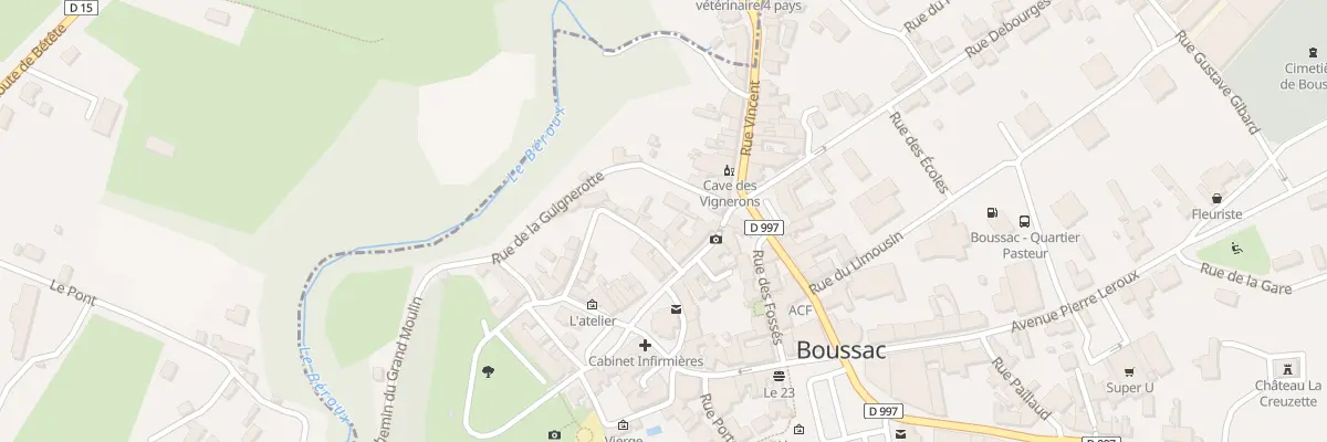 Plan du 2 Rue de la Marmouze à Boussac
