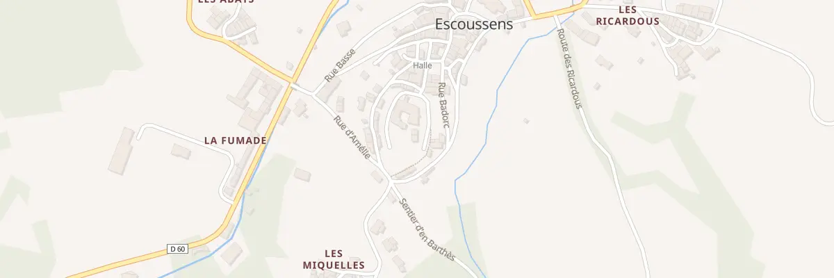 Plan du 58 Cht Fort de Trencavel à Escoussens