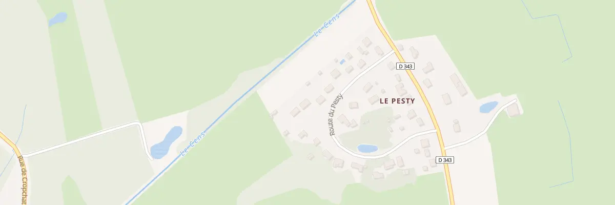 Plan du 14 Rte du Pesty à Ingrannes