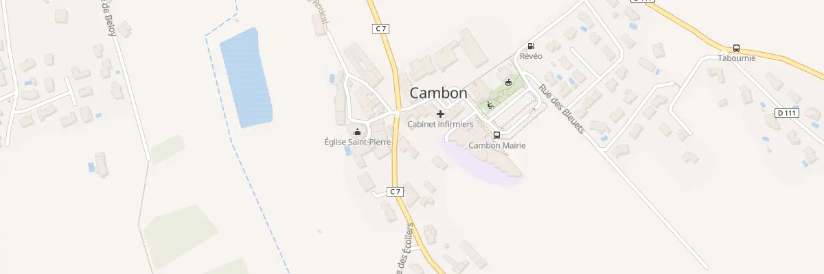 Plan du 41 Côte de Cambon à Cambon