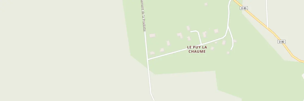 Plan du 5074 Puy La Chaume à Bellechassagne