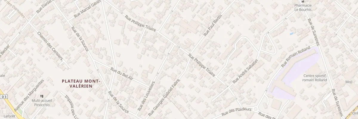 Plan du 5 Rue des Louvetiers à Nanterre