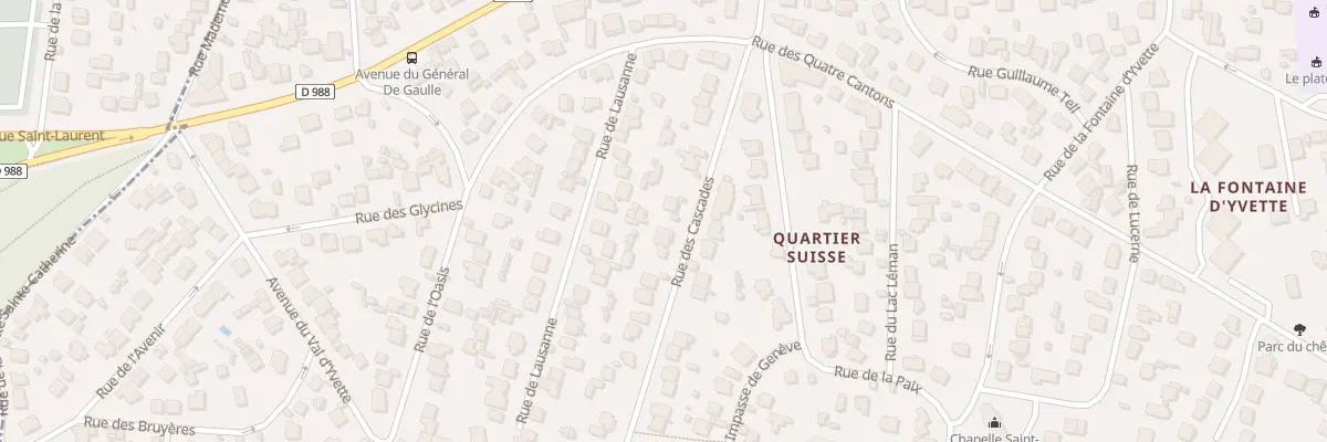 Plan du 18 Rue des Cascades à Villebon-sur-Yvette