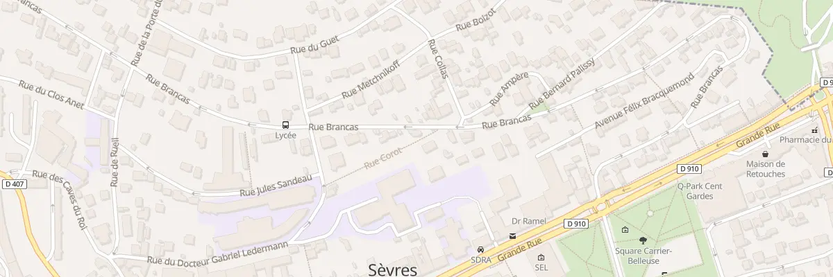Plan du 39 Rue Brancas à Sèvres