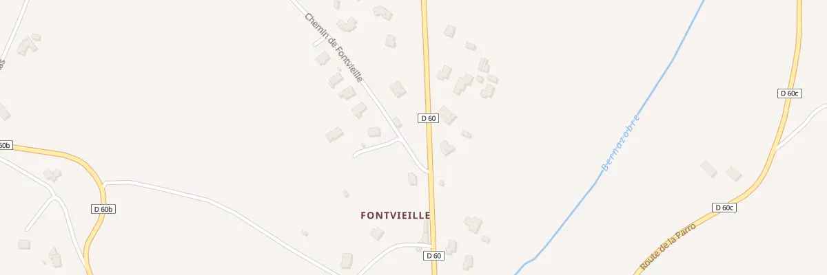 Plan du 50 Che de Fontvieille à Escoussens