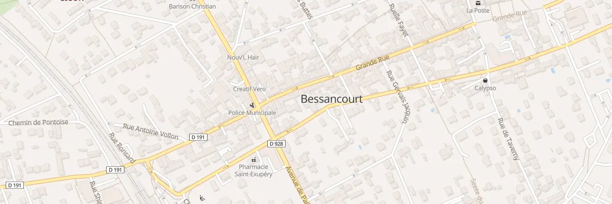 Plan du 14 Gr Grande Rue à Bessancourt