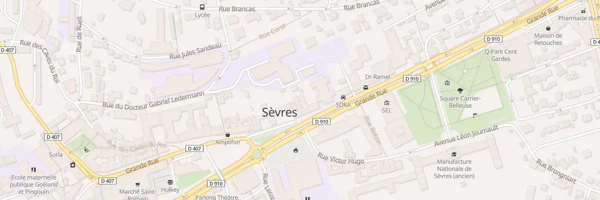 Plan du 52 Grande Rue à Sèvres