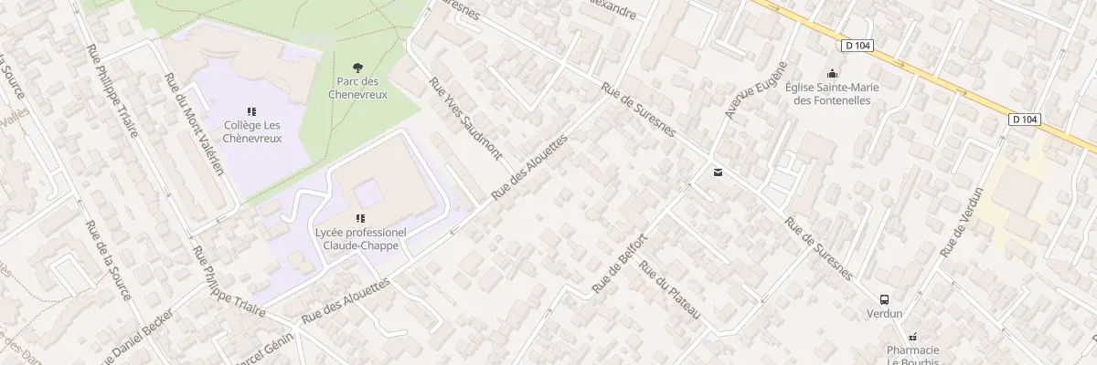 Plan du 31 Rue des Alouettes à Nanterre