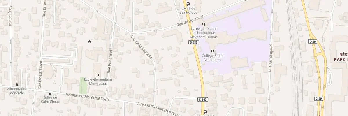 Plan du 97 Bd de la République à Saint-Cloud
