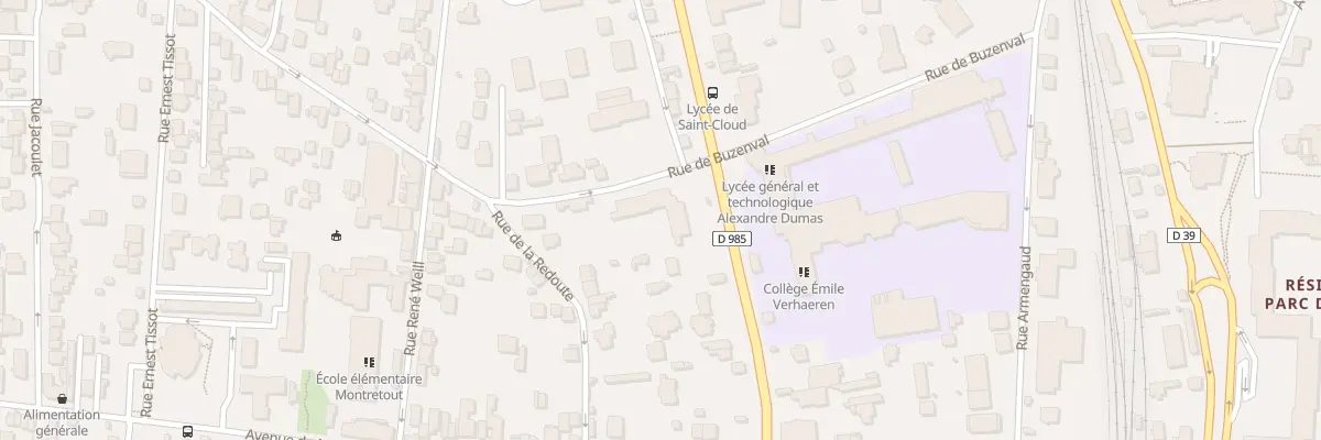 Plan du 101 Bd de la République à Saint-Cloud