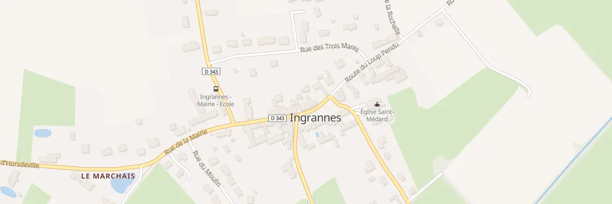 Plan du 9 Pl du Bourg à Ingrannes